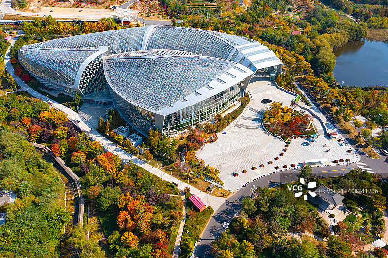 山东省青岛世博园秋景风光图片素材