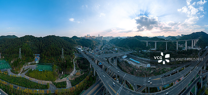 黔春立交桥图片素材