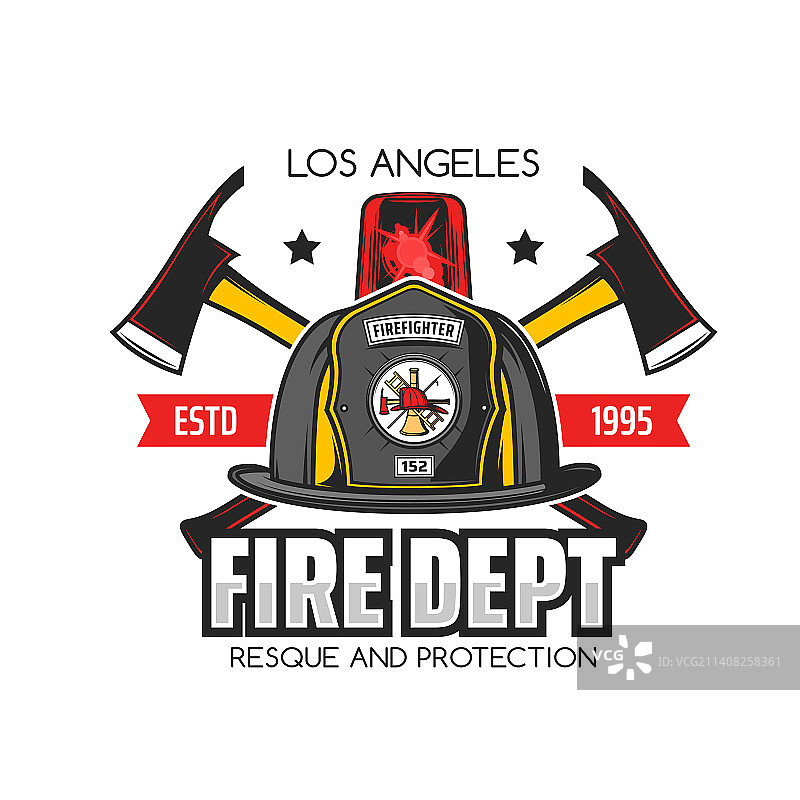 消防或消防部门的头盔斧头图标图片素材