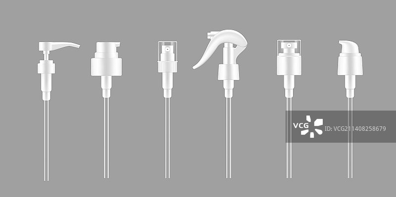 水泵滴管喷雾瓶盖分配器图片素材