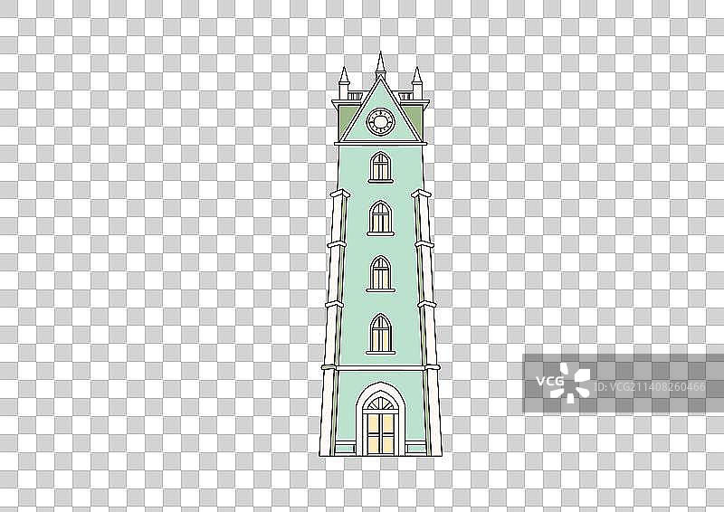 三亚城市地标建筑海口钟楼图片素材