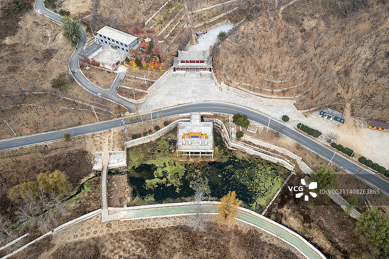 北京市昌平区延寿镇延寿寺寺门图片素材