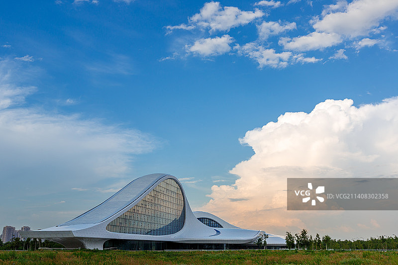 哈尔滨 音乐博物馆 云图片素材