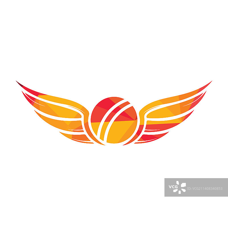 板球运动标志设计模板图片素材