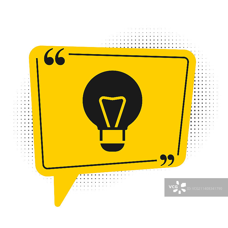 创意灯泡黑色图标图片素材