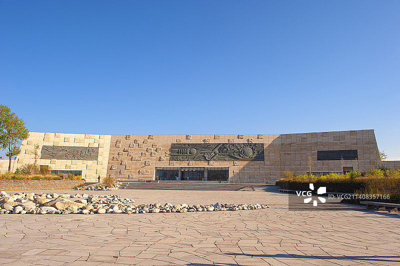 青海原子城纪念馆，中国唯一全民、系统介绍中国核工业创建和发展历程的专题纪念馆图片素材