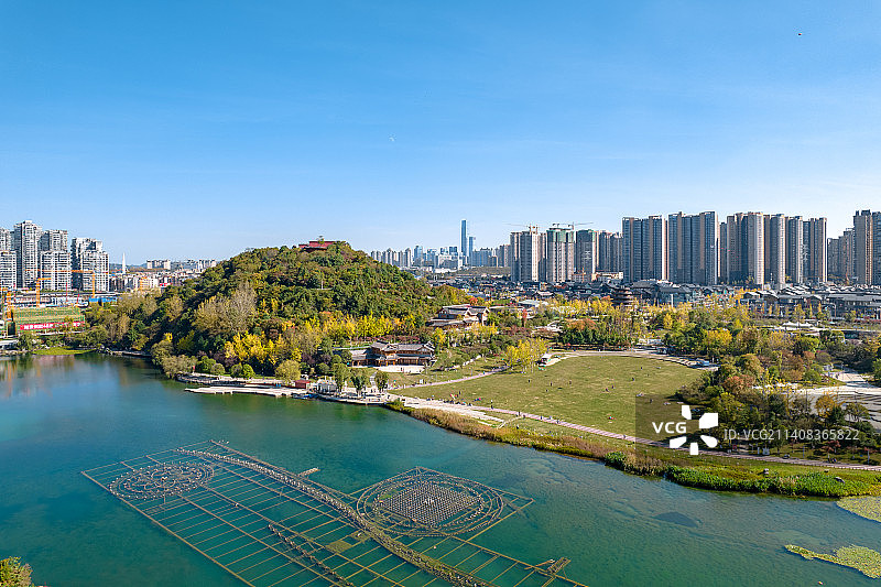 泉湖公园图片素材