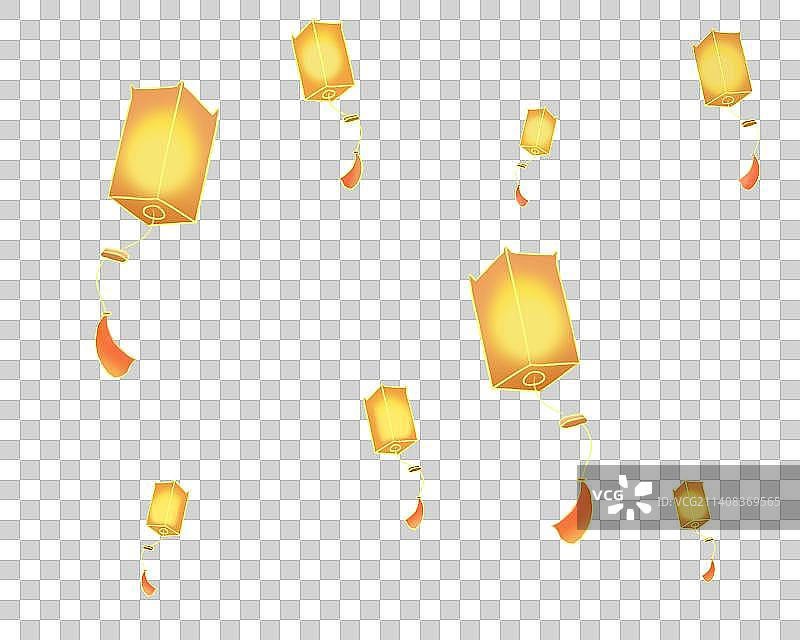 孔明灯图片素材