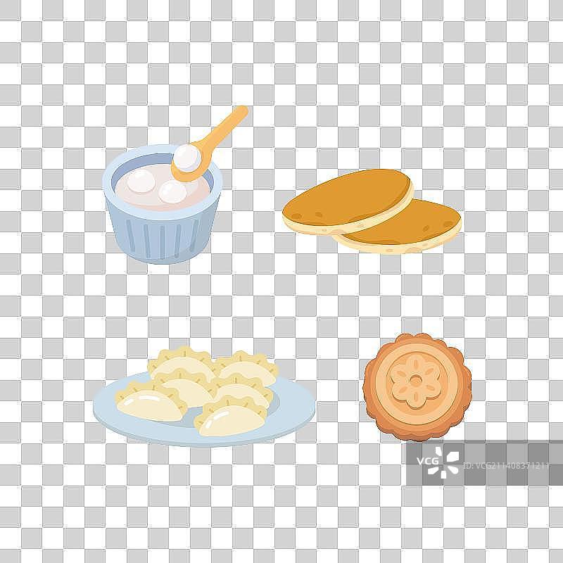 透明矢量中式食品图片素材