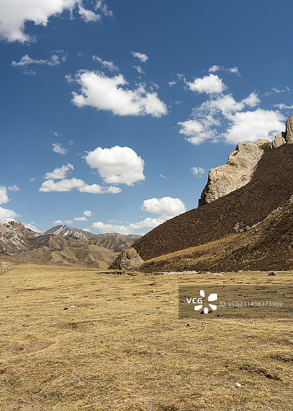中国大西北青海省天峻县小众旅游目的地 石林草原图片素材