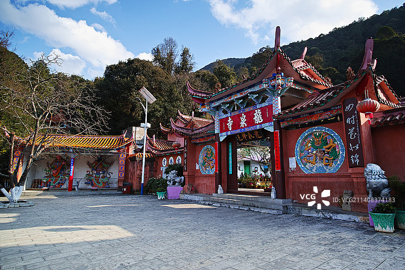 云南省玉溪市新平县龙泉寺图片素材