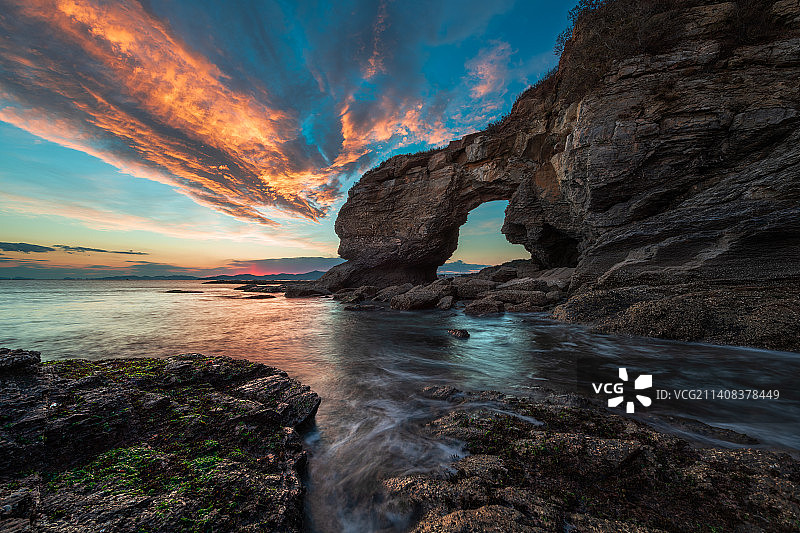 喷火的恐龙（2）---金石滩国家地质公园风景图片素材