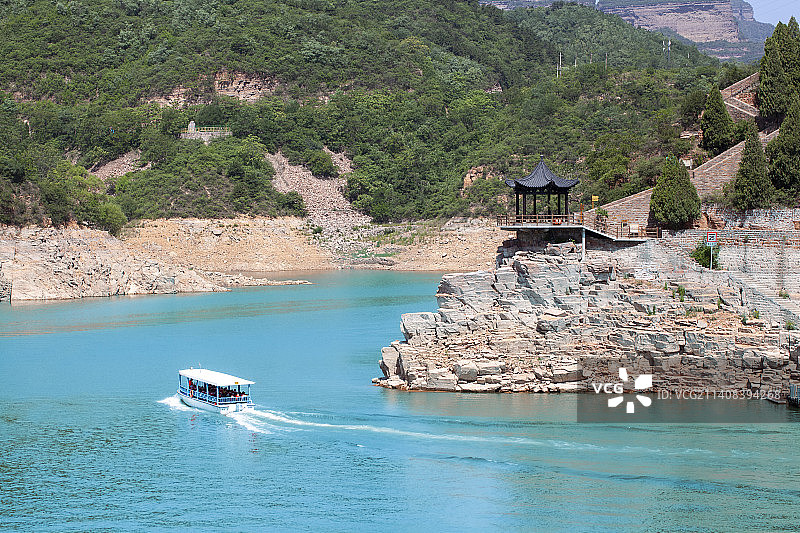 河北省邯郸市太行山“京娘湖景区”风光。图片素材
