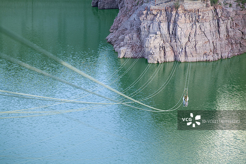 河北省邯郸市太行山“京娘湖景区”风光。图片素材