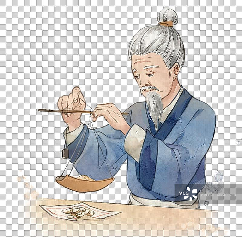 中医——称量药材图片素材