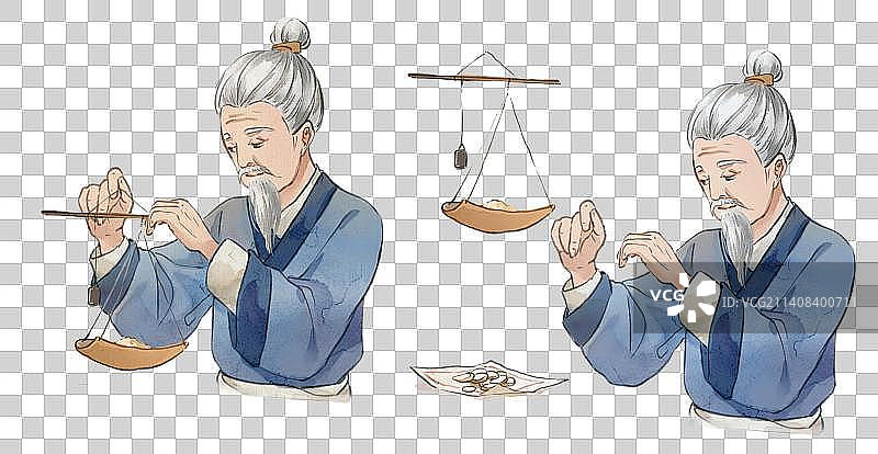 中医——称量药材图片素材