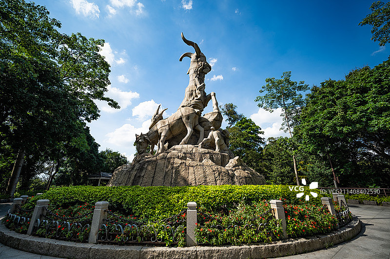广州越秀公园五羊雕像图片素材
