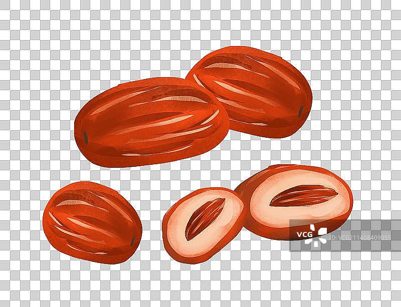 中药药材之红枣插画元素图片素材