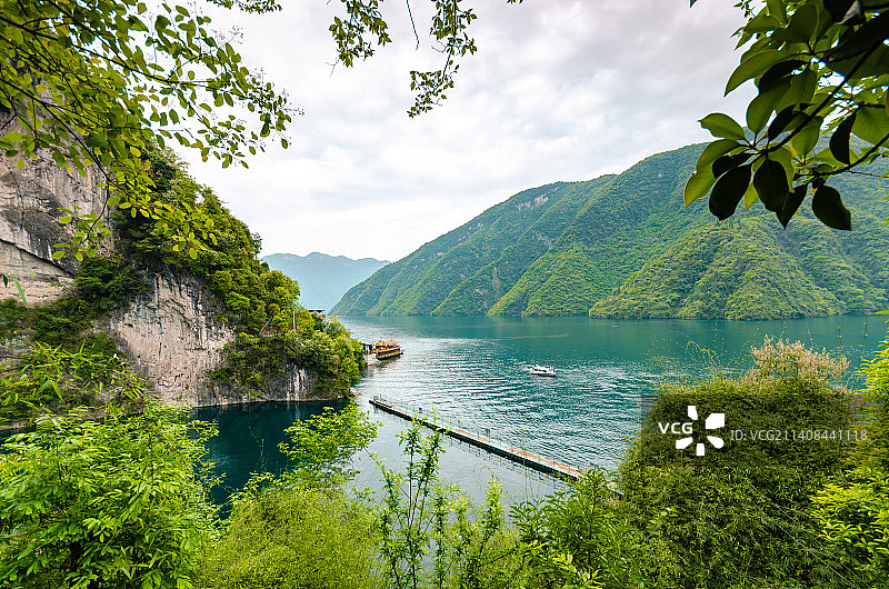 中国湖北宜昌长阳县清江画廊仙人寨图片素材