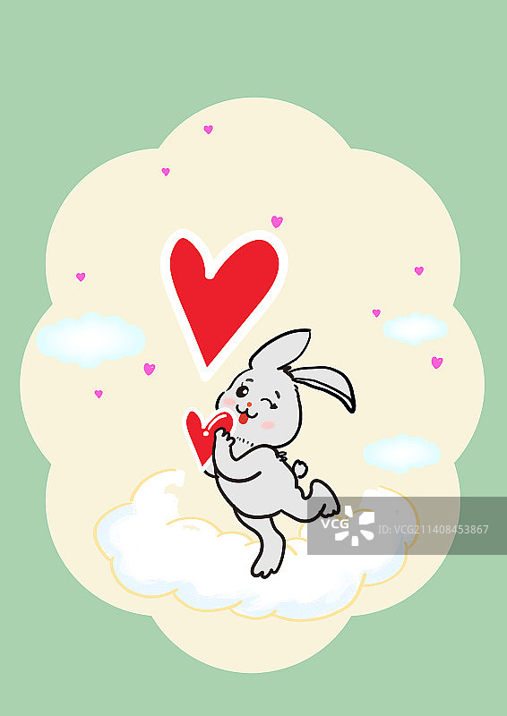 兔子清新壁纸图片素材