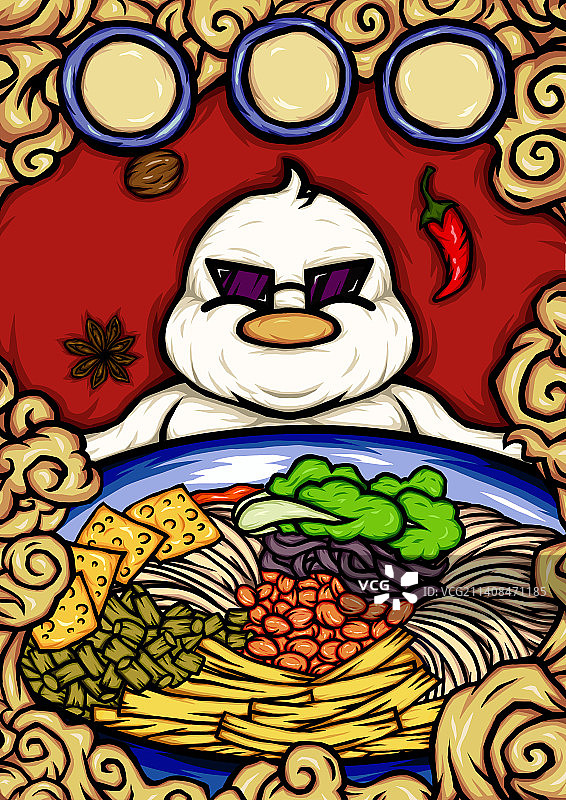 国潮螺蛳粉包装设计图片素材