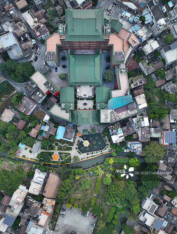 广东省佛山市顺德区杏坛镇逢简水乡航拍图片素材