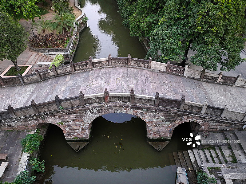 广东省佛山市顺德区杏坛镇逢简水乡航拍图片素材