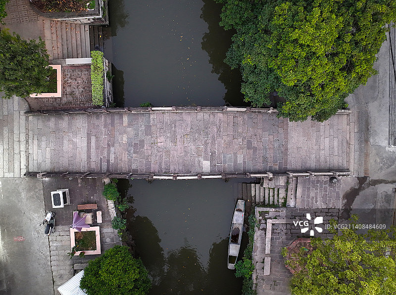 广东省佛山市顺德区杏坛镇逢简水乡航拍图片素材