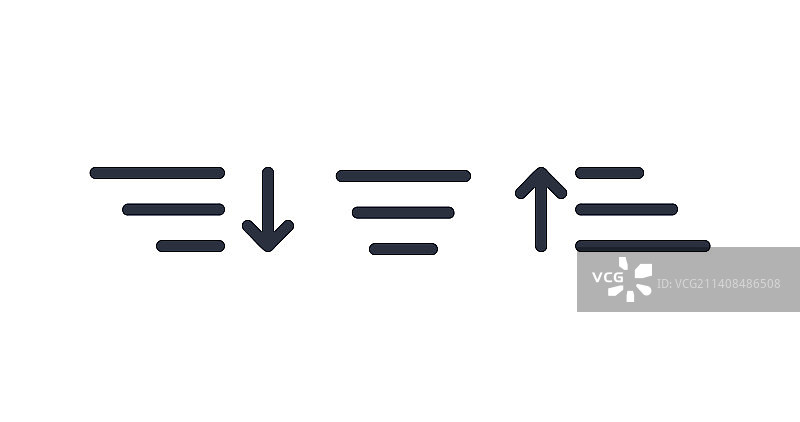 排序图标Logo符号列表图标图片素材