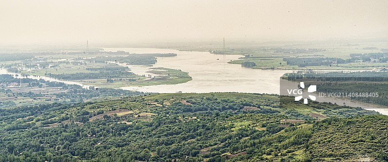 襄阳鹿门山汉江水自然形态图片素材