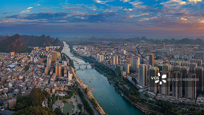宜州区城市风光图片素材
