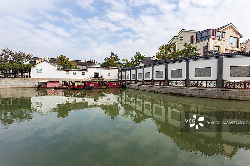 江苏苏州木渎古镇景观图片素材