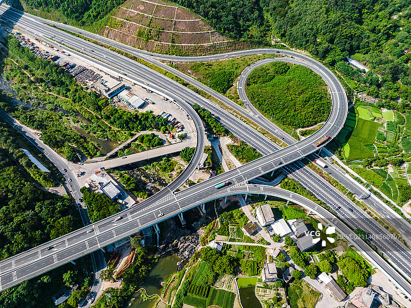 中国广东省梅州市丰顺县北斗镇图片素材