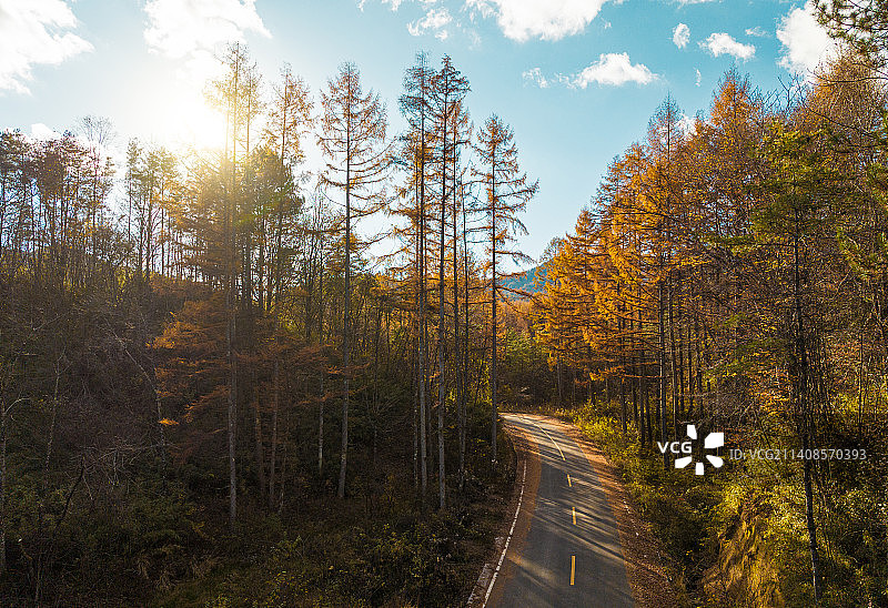 中国四川巴中南江县十八月潭景区航拍图片素材