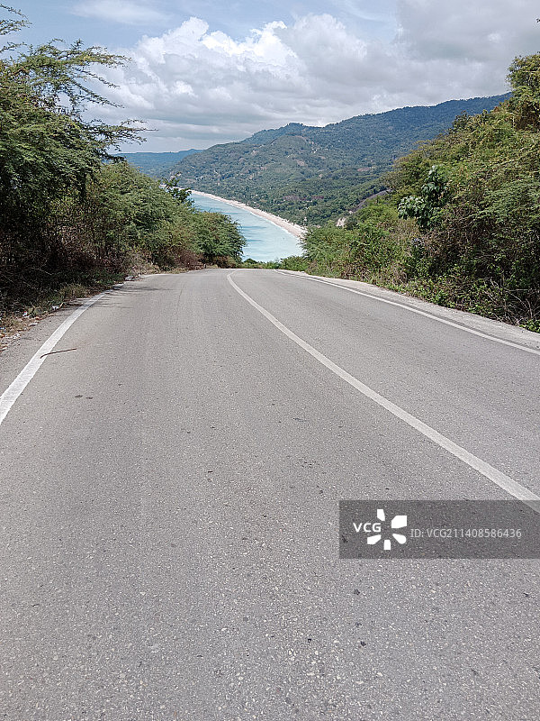 印度尼西亚科尔巴诺海滩的自然风光图片素材