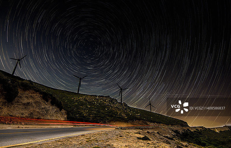 眺望干尼亚南北风光（希腊）图片素材