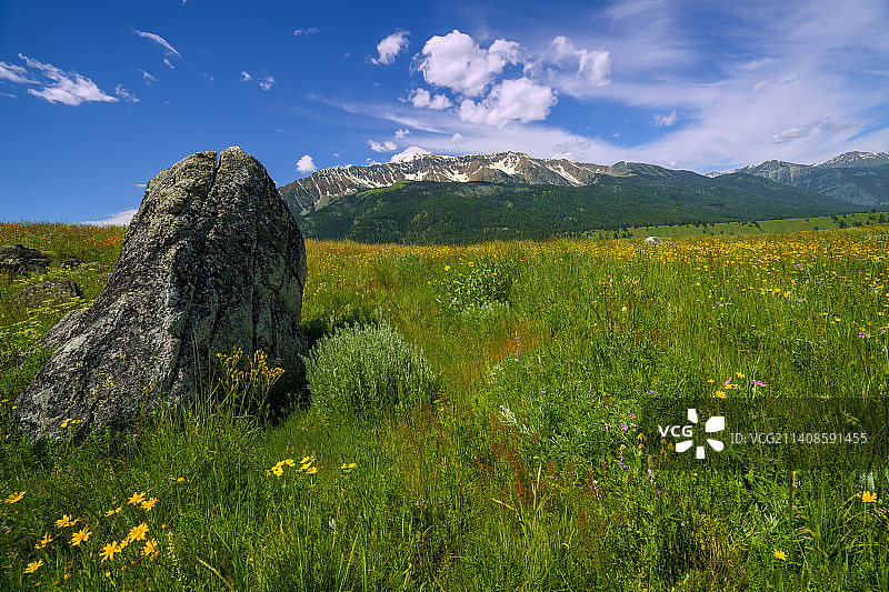 美国俄勒冈州约瑟夫的田野风光图片素材