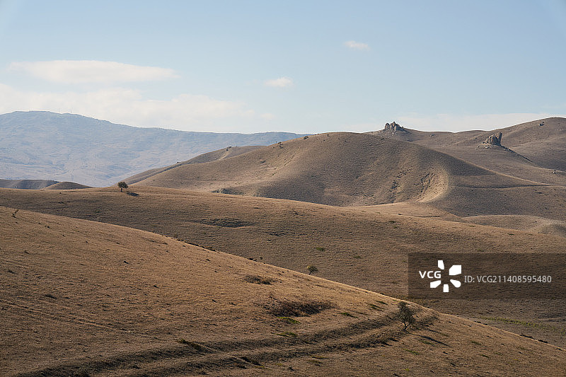 阿塞拜疆的沙漠景色图片素材