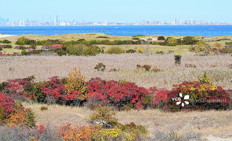 美国桑迪胡克的壮丽海景图片素材