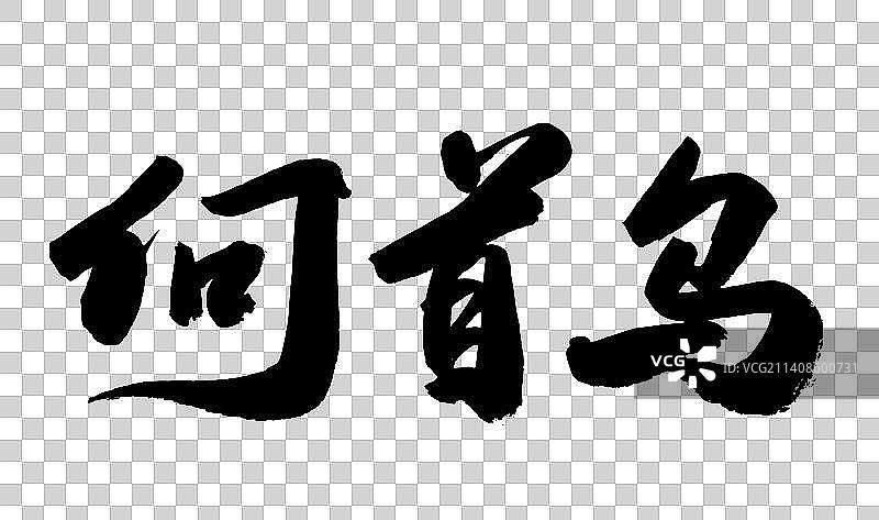 中国书法书写中国中药材图片素材