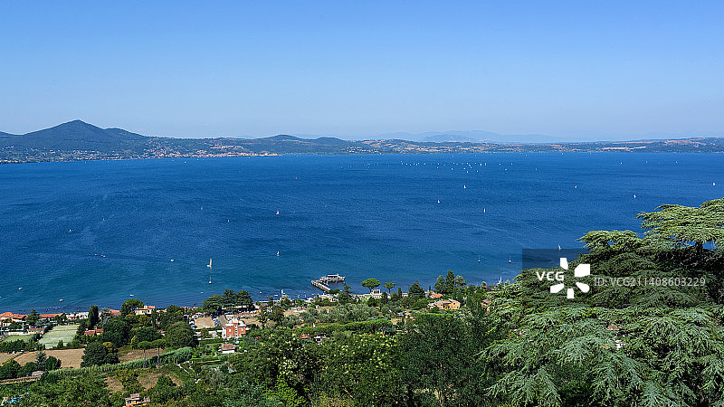 意大利中部布拉恰诺湖，罗马图片素材