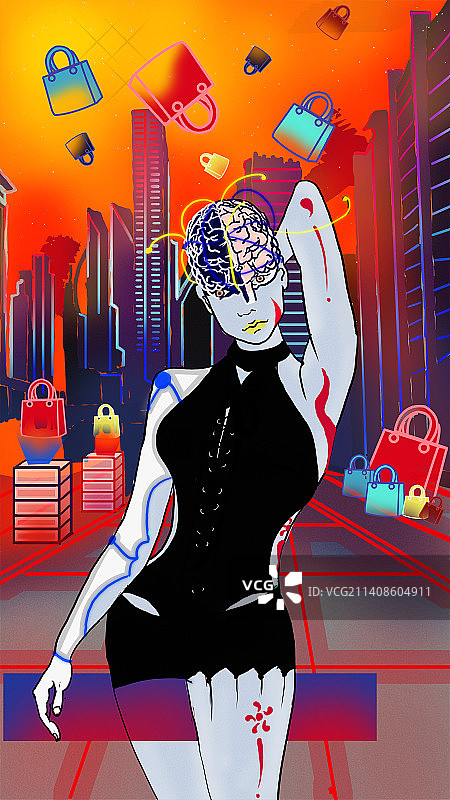 赛博朋克图片素材