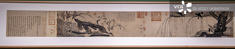 柳鸦芦雁图（宋  赵佶，上海博物馆藏）图片素材