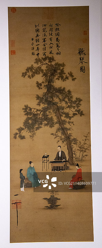 听琴图（宋  赵佶，故宫博物院藏）图片素材