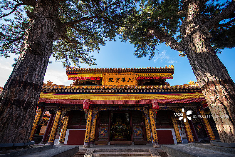 五台山菩萨顶图片素材