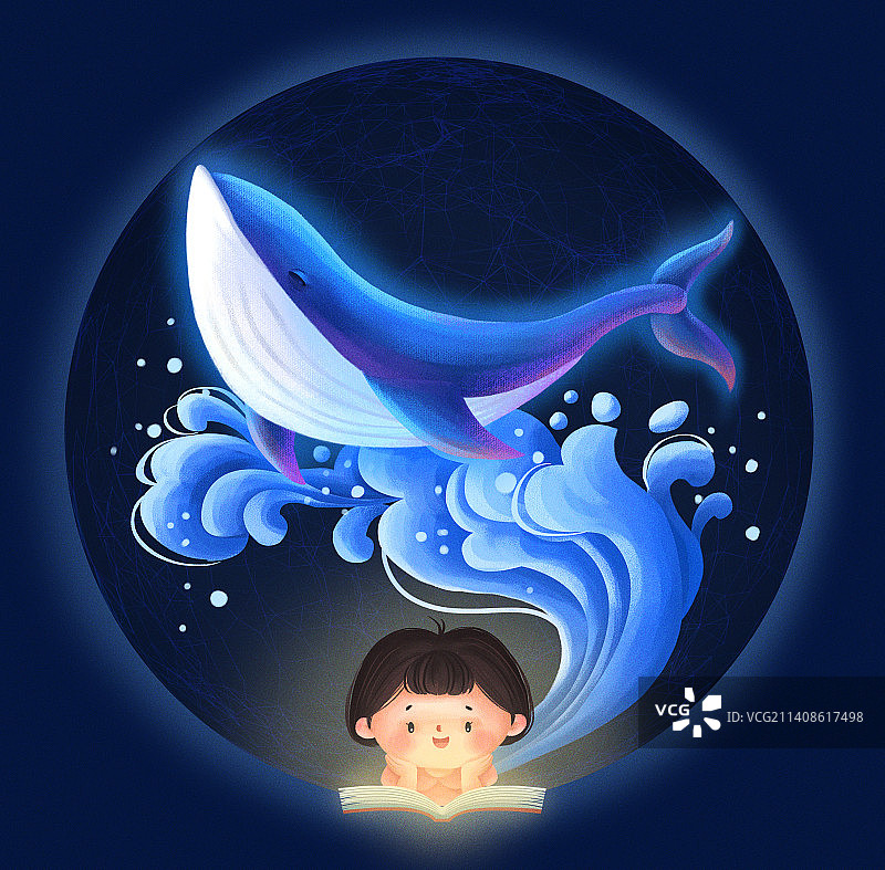 书本的世界-鲸鱼图片素材