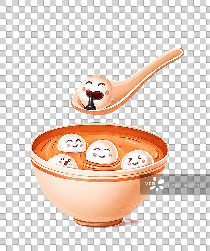 一碗汤圆图片素材