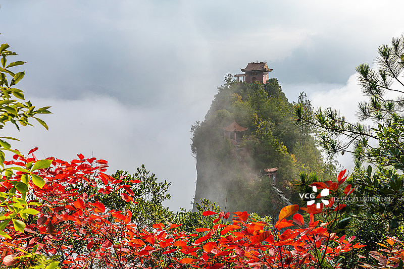 巴东巴人河景区秋色图片素材