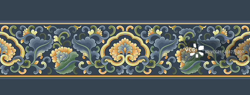 传统花纹花边纹样图片素材