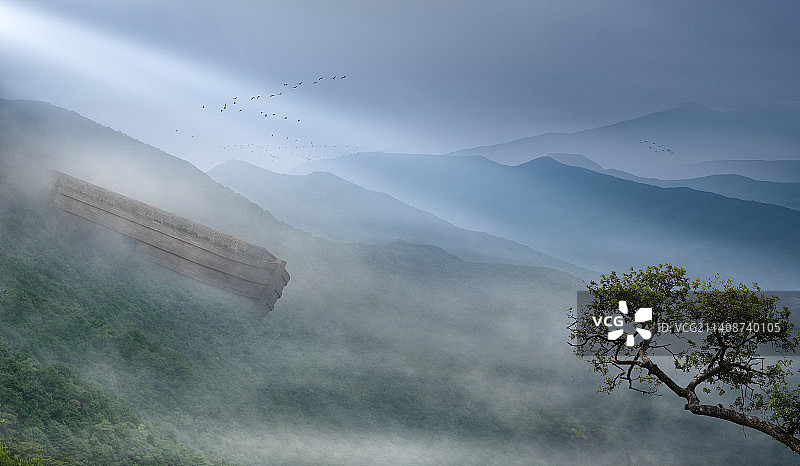 香港飞鹅山 诺亚方舟图片素材